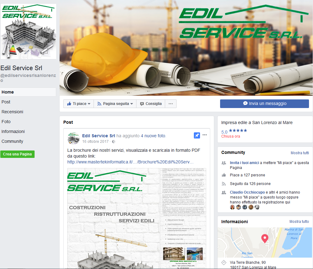 Edil Service - Pagina Facebook