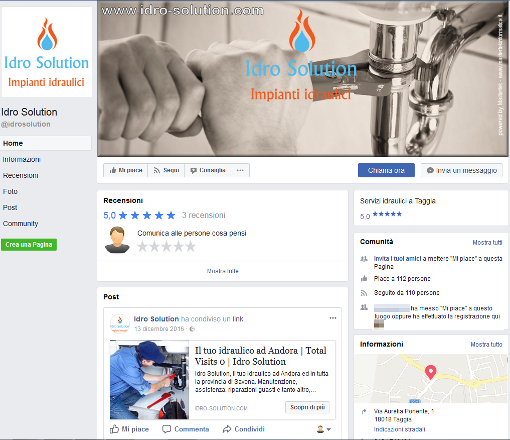 Idro Solution - Pagina Facebook